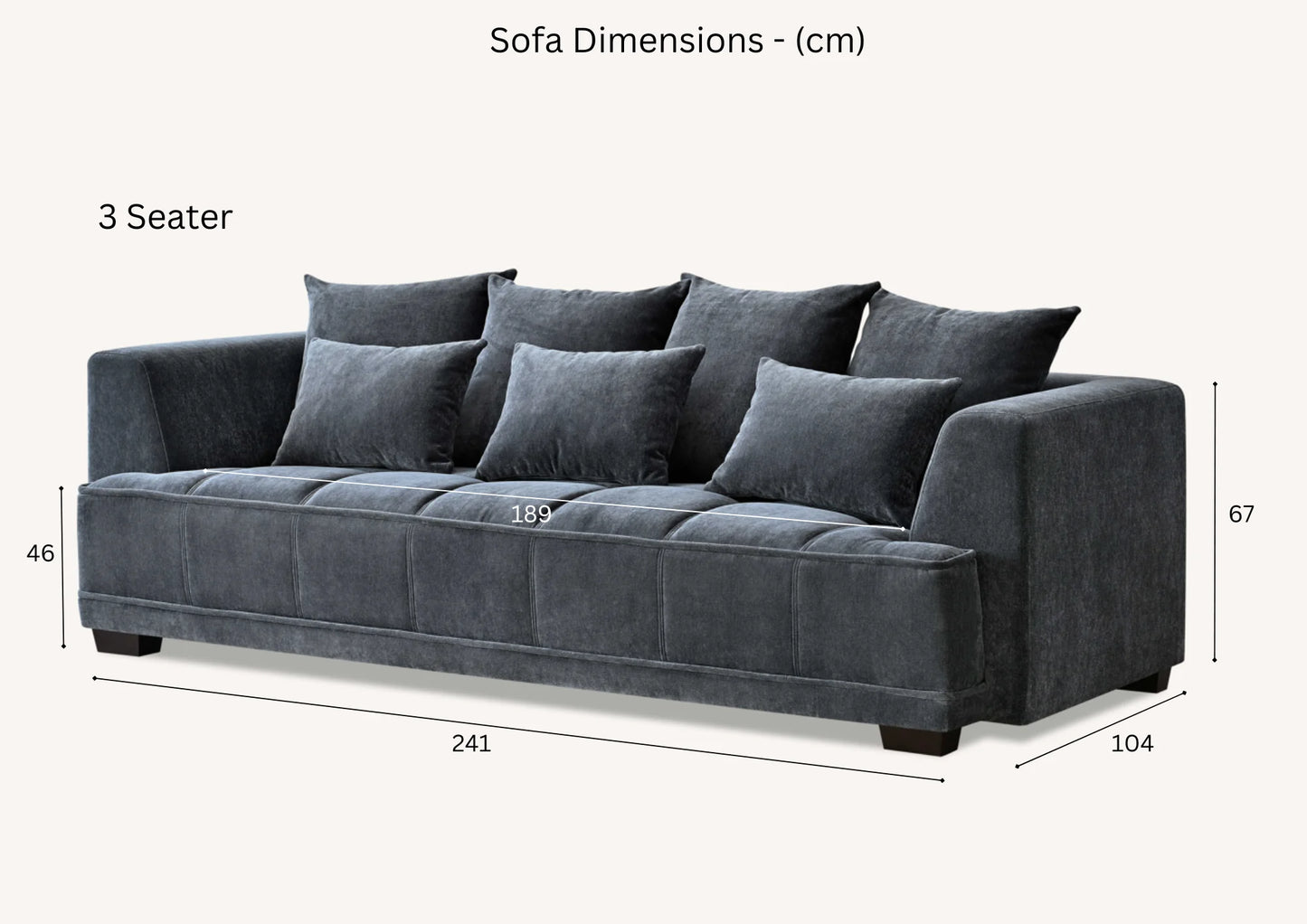 Aluxo Gramercy 3+2 Sofa Set