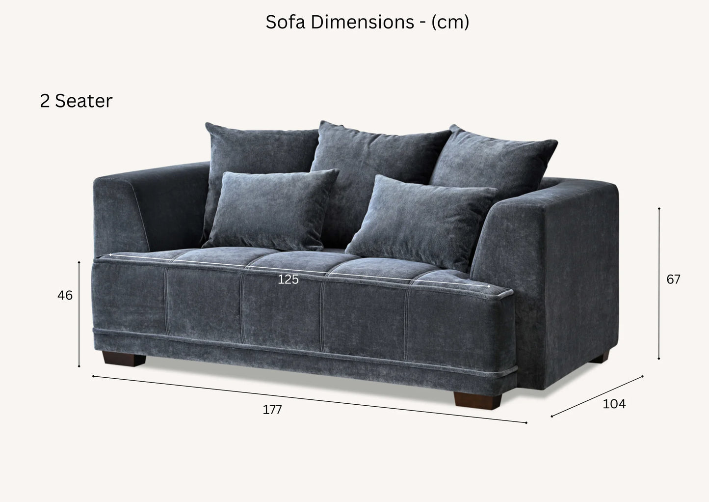 Aluxo Gramercy 3+2 Sofa Set