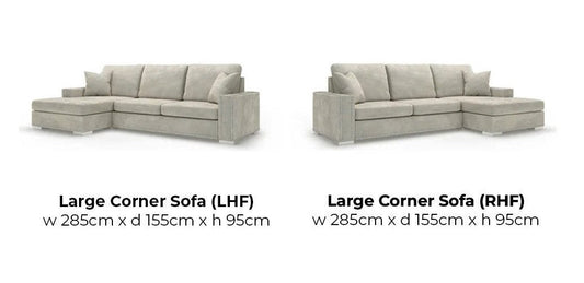 Olivia Corner Large Size RHF with Footstool