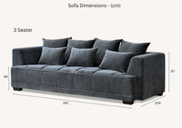Aluxo Gramercy 3+2 Sofa Set