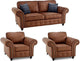 Oakland 3+1+1 Sofa Set Tan.